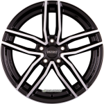 DEZENT - TR DARK BLACK/POLISHED 7,5X17 LK:5/112 ET:35 ML:70,1