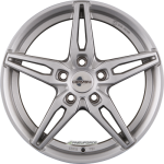 CARMANI - 15 OSKAR KRISTALL SILBER 7X17 LK:5/108 ET:50 ML:63,4