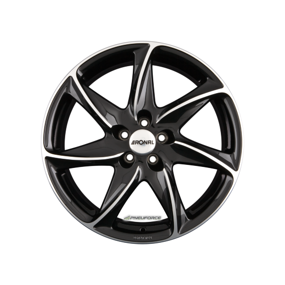 RONAL - R51 JETBLACK-FRONTKOPIERT 8X18 LK:5/112 ET:35 ML:76