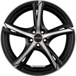 RONAL - R62 JETBLACK-MATT-FRONTKOPIERT 7,5X17 LK:5/112 ET:38 ML:76