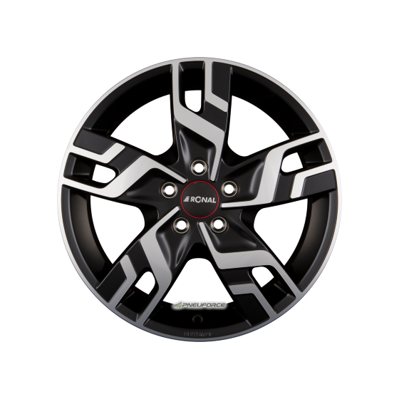 RONAL - R64 JETBLACK-MATT-FRONTKOPIERT 7X17 LK:5/108 ET:46 ML:65,05