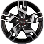 RONAL - R64 JETBLACK-MATT-FRONTKOPIERT 7X17 LK:5/108 ET:46 ML:65,05