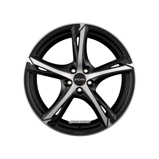 RONAL - R62 JETBLACK-MATT-FRONTKOPIERT 8X19 LK:5/114,3 ET:50 ML:82