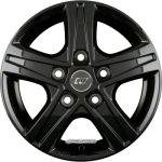 BORBET - CWD BLACK GLOSSY 6X16 LK:5/118 ET:68 ML:71,1