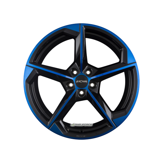 RONAL - R66 JETBLACK-BLUE TINTED 8,5X20 LK:5/112 ET:35 ML:76