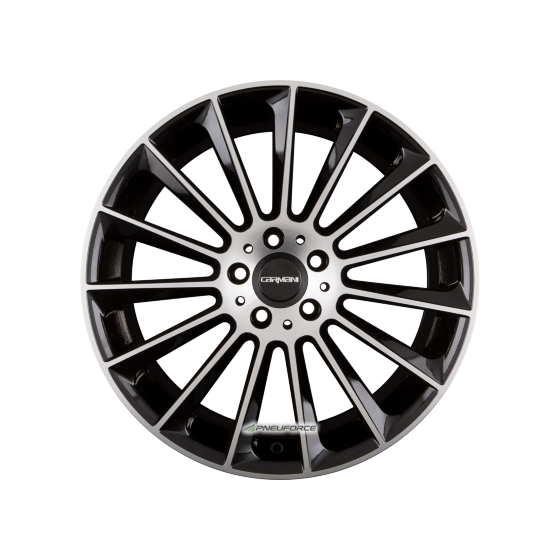 CARMANI - 17 FRITZ BLACK POLISH 9X19 LK:5/112 ET:49 ML:66,6