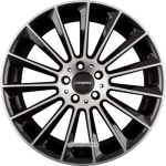 CARMANI - 17 FRITZ BLACK POLISH 9X19 LK:5/112 ET:49 ML:66,6