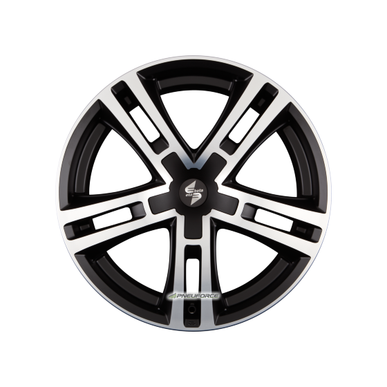 ETABETA - URIEL BLACK MATT POL. - INOX CAP 11X23 LK:5/130 ET:45 ML:71,6