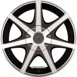 BORBET - CWE MISTRAL ANTHRACITE GLOSSY POLISHED 7X16 LK:5/114,3 ET:40 ML:67,1