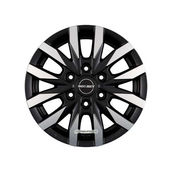 BORBET - CW6 BLACK POLISHED MATT 6,5X16 LK:6/130 ET:62 ML:84,1