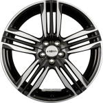 RONAL - R58 SCHWARZ-FRONTKOPIERT 10X22 LK:5/130 ET:50 ML:71,58