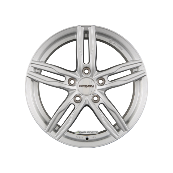CARMANI - 14 PAUL KRISTALL SILBER 7,5X17 LK:5/114,3 ET:38 ML:72,6