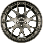 BBS CH-RII Radstern Platinum Matt - Felgenbett Schwarz Matt