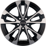 RONAL - R61 JETBLACK-MATT-FRONTKOPIERT 7,5X17 LK:5/112 ET:45 ML:76