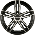 CARMANI - 14 PAUL BLACK POLISH 6,5X16 LK:5/100 ET:38 ML:63,4